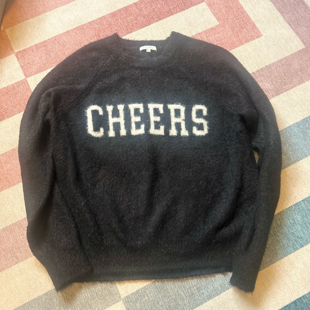 Z Supply Black Holiday Fuzzy Sweater